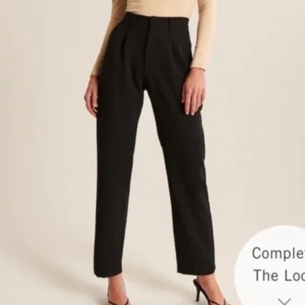 Abercrombie women’s tailored menswear dad pant